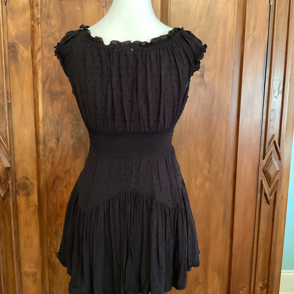 Chic Black Ruffled Romper - Picture 8 of 12
